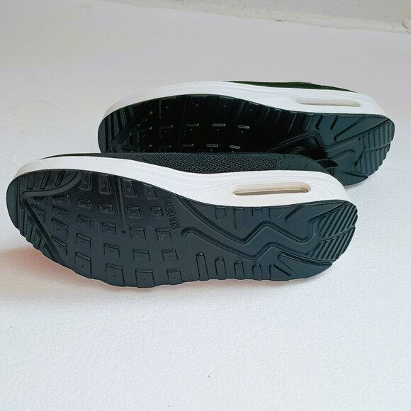 Ruideng Air Cushion Mesh Walking Shoes 7  Women's Black Platform Sneakers - Picture 6 of 14